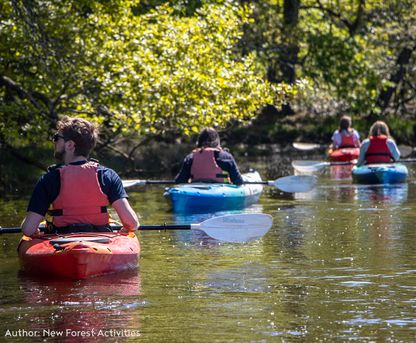 kayaking in the New Forest